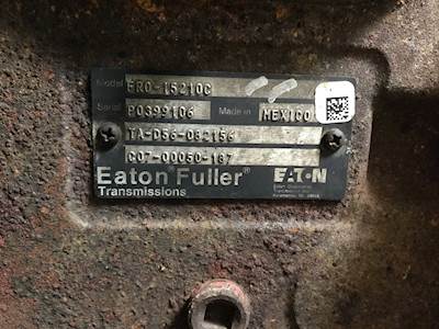 Eaton-Fuller FRO15210C Transmission for a 2011 Freightliner Cascadia 125