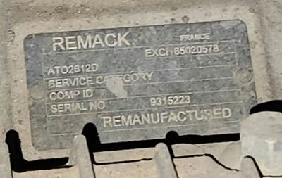 Mack ATO2612D Transmission for a 2016 Mack CHU613