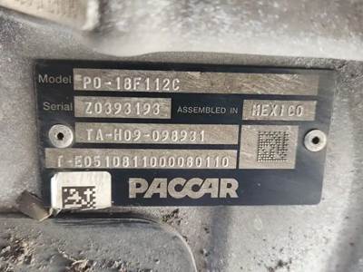 Paccar PO-18F112C Transmission for a 2025 Peterbilt 579