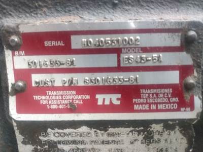 Spicer (TTC) ES43-5A Transmission