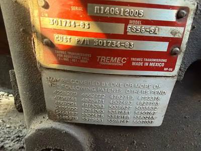 Spicer (TTC) ES56-5A Transmission for a 1996 International 1552-SC