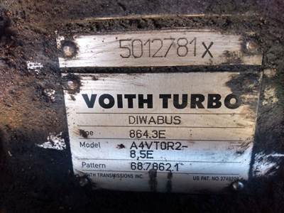 (Used) 2006 Voith Turbo, Transmission Assembly- Model: Diwabus- A4VTOR2-8,5 E,