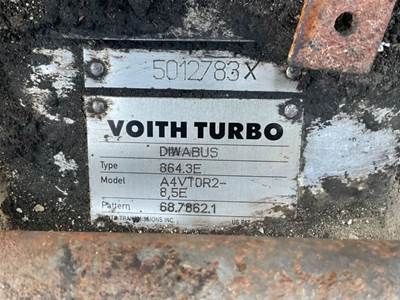 (Used) 2006 Voith Turbo, Transmission Assembly- Model: Diwabus- A4VTOR2-8,5 E,