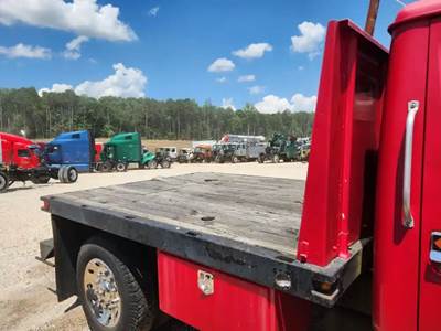 Used Midwest 8100PX 10FT Flatbed Truck Body, Black Steel/Wood