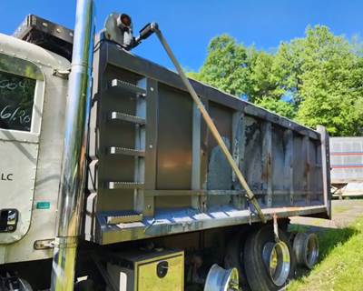 Used 17.8FT Grey Steel Dump Body for 2014 Peterbilt 389