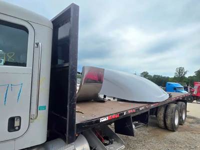 (Used) 2017 Peterbilt 348, Flat Bed- Make: N/A, Model: N/A, Color: Black,