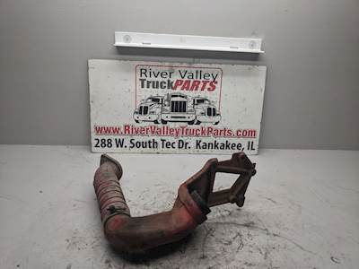 Good Used Pipe BrAcket Off Of A CAterpillAr 3208. (With A Hose AttAched To It).