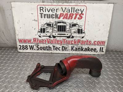 Good, Used Steel CoolAnt Intake Pipe From An Unknown Year Cummins ISX15 Engine.