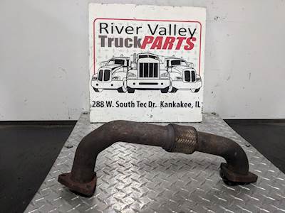 Good Used Exhaust Pipe Off Of An International Maxxforce 7 Engine. Casting