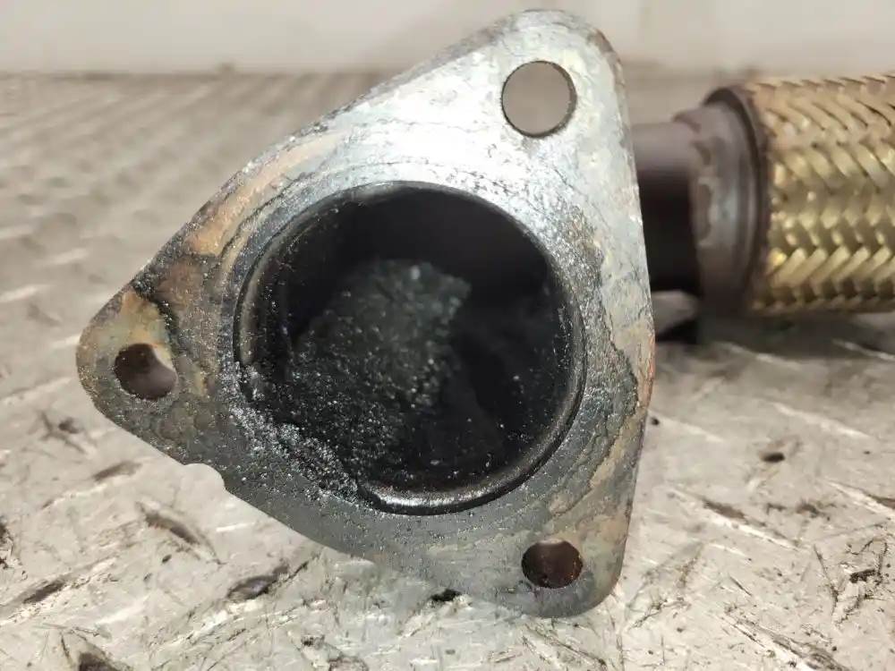 Good, Used Exhaust Pipe From An International Maxxforce 7 Twin Turbo Engine. The For Sale