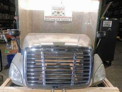 Used Freightliner Cascadia Hood, Approx 53" from Grille to Cowl, Part # P-1015171