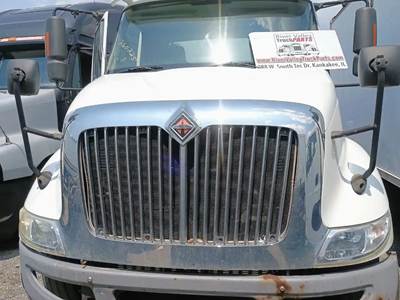 Used 2010 International 8600 Hood with Mirrors, 41" Length, Part # 260225-2