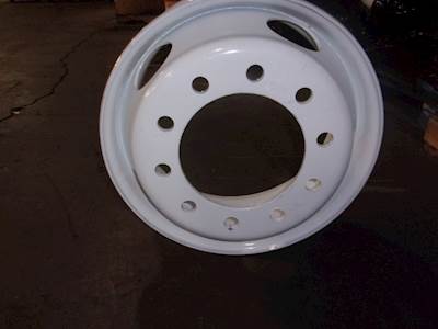 19.5 X 7.5 Painted White Rim 10 Lug Stud Hole.. Please See Photos . Call Or