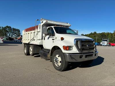 Ford F-750 XLT Single Axle Dump Truck - Caterpillar 300HP, 6 Speed Allison Rds Automatic, 14' Dump