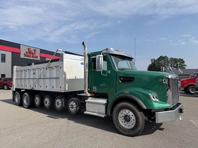 Freightliner Coronado 122 SD Six Axle Dump Truck - Detroit 505HP, 6 Speed Allison Rds Automatic, 20' Dump