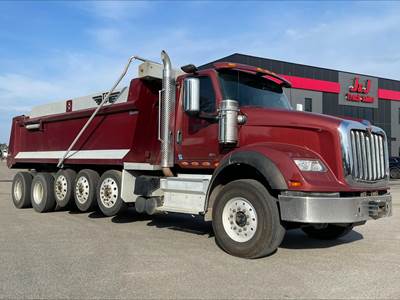 International HX Five Axle Dump Truck - A26 450HP, Automatic, 20.5' Dump