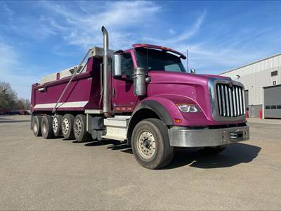 International HX Five Axle Dump Truck - A26 450HP, 6 Speed Allison Rds Automatic, 20.5' Dump
