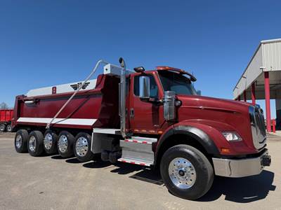 International HX Five Axle Dump Truck - A26 450HP, Automatic, 20.5' Dump