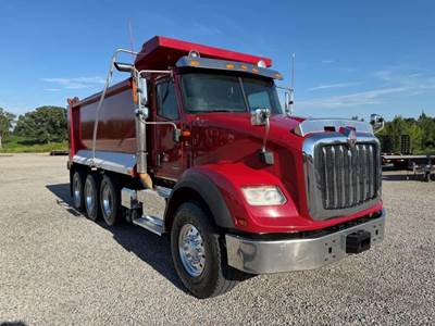 International HX Tri Axle Dump Truck - Cummins 485HP, 6 Speed Allison Rds Automatic, 16' Dump