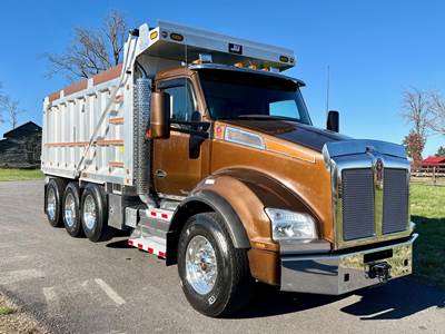 Kenworth T880 Tri Axle Dump Truck - Paccar 485HP, 8Ll Manual, 17.5' Dump