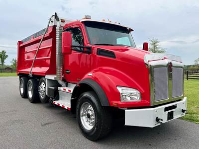 Kenworth T880 Tri Axle Dump Truck - Paccar 430HP, 15.5' Dump