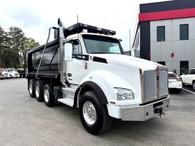 Kenworth T880 Tri Axle Dump Truck - Paccar 510HP, 6 Speed Allison Rds Automatic, 16' Dump