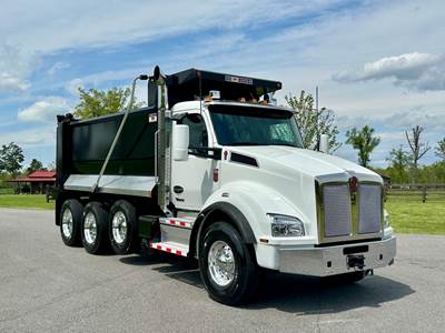 Kenworth T880 Tri Axle Dump Truck - Paccar 510HP, 6 Speed Allison Rds Automatic, 16' Dump