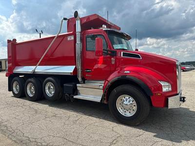 Kenworth T880 Tri Axle Dump Truck - Paccar 510HP, 6 Speed Allison Rds Automatic, 16' Dump
