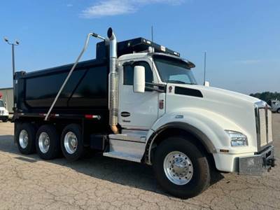 Kenworth T880 Tri Axle Dump Truck - Cummins 500HP, 6 Speed Allison Rds Automatic, 16' Dump