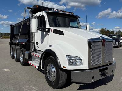 Kenworth T880 Tri Axle Dump Truck - Cummins 450HP, 18 Speed Ultrashift Automatic, 16' Dump