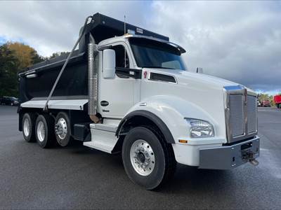 Kenworth T880 Tri Axle Dump Truck - Paccar 455HP, 10 Speed Ultrashift Automatic, 16.5' Dump