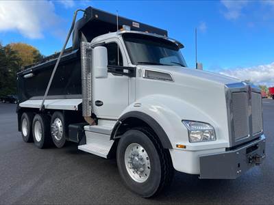 Kenworth T880 Tri Axle Dump Truck - Paccar 455HP, 18 Speed Ultrashift Automatic, 16.5' Dump
