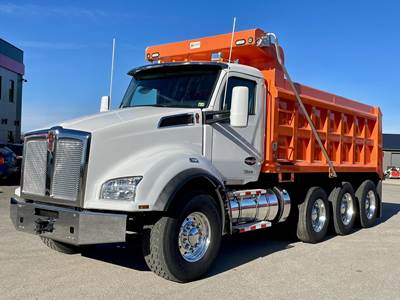 Kenworth T880 Tri Axle Dump Truck - Paccar 510HP, 6 Speed Allison Rds Automatic, 17' Dump