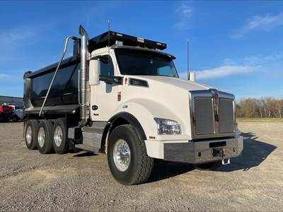 Kenworth T880 Tri Axle Dump Truck - Cummins 500HP, 6 Speed Allison Rds Automatic, 16' Dump