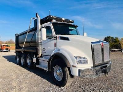 Kenworth T880 Tri Axle Dump Truck - Cummins 500HP, 6 Speed Allison Rds Automatic, 16' Dump