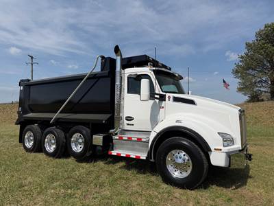 Kenworth T880 Tri Axle Dump Truck - Cummins 500HP, 6 Speed Allison Rds Automatic, 16' Dump