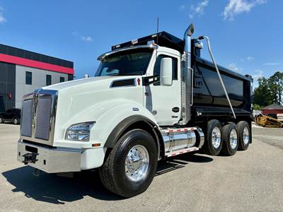Kenworth T880 Tri Axle Dump Truck - Paccar 510HP, 6 Speed Allison Rds Automatic, 16' Dump