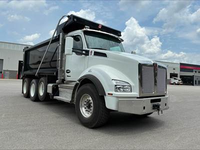 Kenworth T880 Tri Axle Dump Truck - Cummins 500HP, 18 Speed Endurant Automatic, 16' Dump