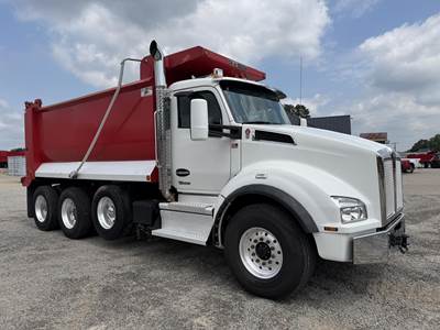 Kenworth T880 Tri Axle Dump Truck - Cummins 500HP, 6 Speed Allison Rds Automatic, 16' Dump
