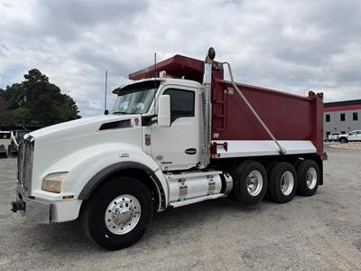 Kenworth T880 Tri Axle Dump Truck - Cummins 500HP, 6 Speed Allison Rds Automatic, 16' Dump