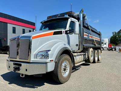 Kenworth T880 Tri Axle Dump Truck - Cummins 565HP, 6 Speed Allison Rds Automatic, 17.5' Dump