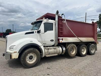 Kenworth T880 Tri Axle Dump Truck - Cummins 500HP, 6 Speed Allison Rds Automatic, 16' Dump