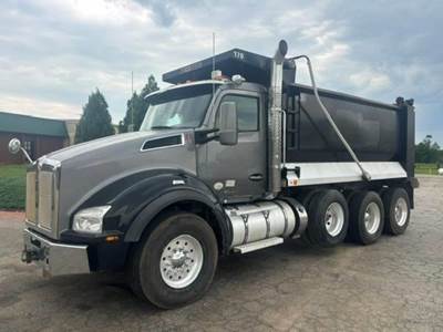 Kenworth T880 Tri Axle Dump Truck - Cummins 500HP, 8Ll Manual, 16' Dump