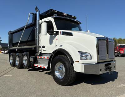 Kenworth T880 Tri Axle Dump Truck - Cummins 500HP, 6 Speed Allison Rds Automatic, 16' Dump
