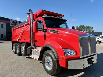 Kenworth T880 Tri Axle Dump Truck - Paccar 510HP, 6 Speed Allison Rds Automatic, 17.5' Dump
