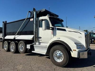 Kenworth T880 Tri Axle Dump Truck - Cummins 500HP, 6 Speed Allison Rds Automatic, 16' Dump