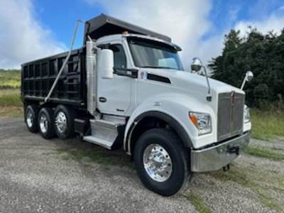 Kenworth T880S Tri Axle Dump Truck - Paccar 430HP, 6 Speed Allison Rds Automatic, 17' Dump