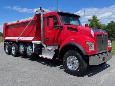 Kenworth T880S Quad Axle Dump Truck - Paccar 455HP, 6 Speed Allison Tc10 Automatic, 17' Dump