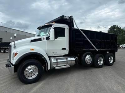 Kenworth T880S Tri Axle Dump Truck - Paccar 430HP, 6 Speed Allison Rds Automatic, 17' Dump