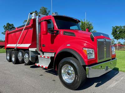 Kenworth T880S Quad Axle Dump Truck - Paccar 455HP, 6 Speed Allison Rds Automatic, 17' Dump